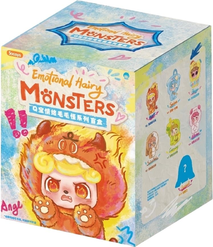 Figura Colecionável Hairy Monsters Series Blind Box Jotoys Jo-2025025