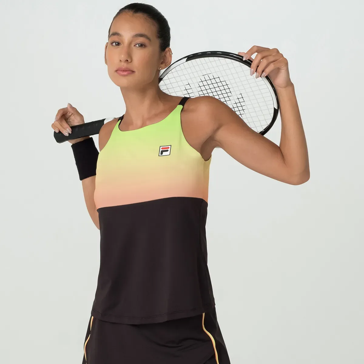 Regata Fila Backspin Cami F12TN00564-1324 (t)m Preto/estampado Tam. M