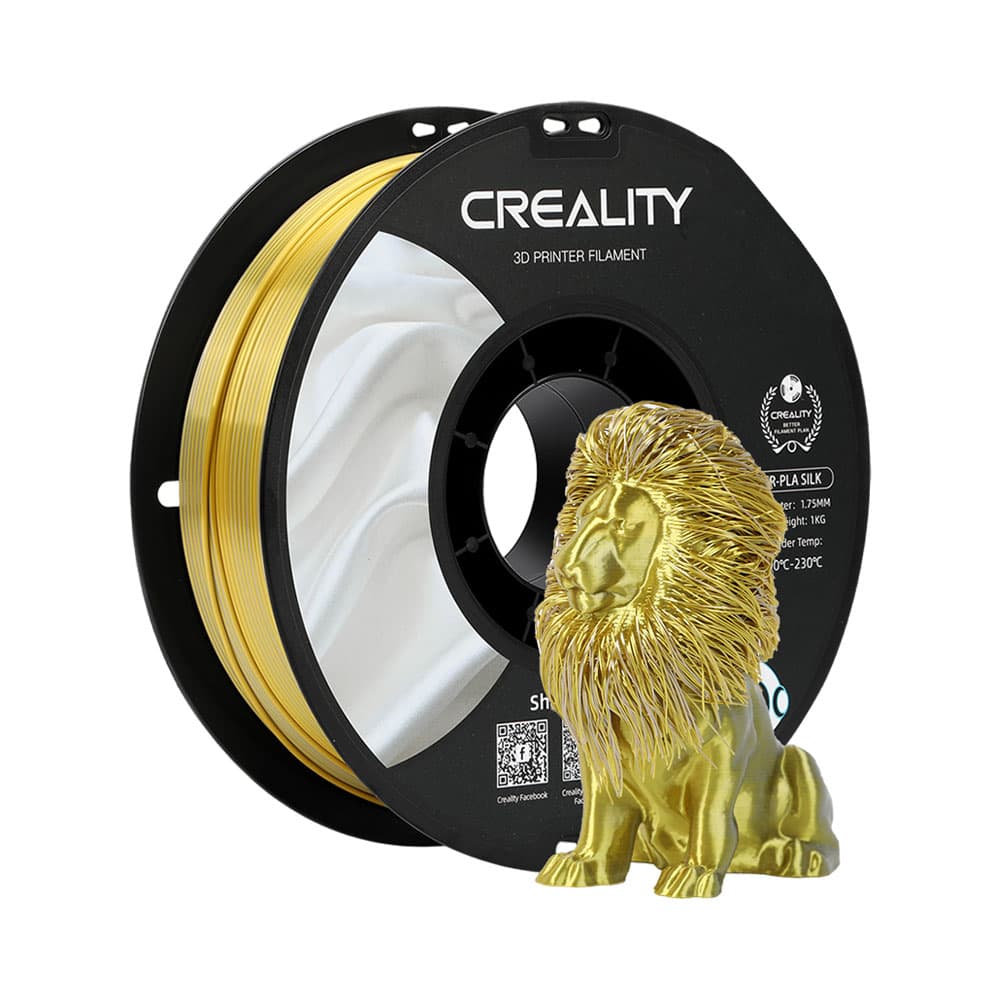 Filamento para Impressora 3D Creality CR-Silk 1 Kg Dourado - Prata