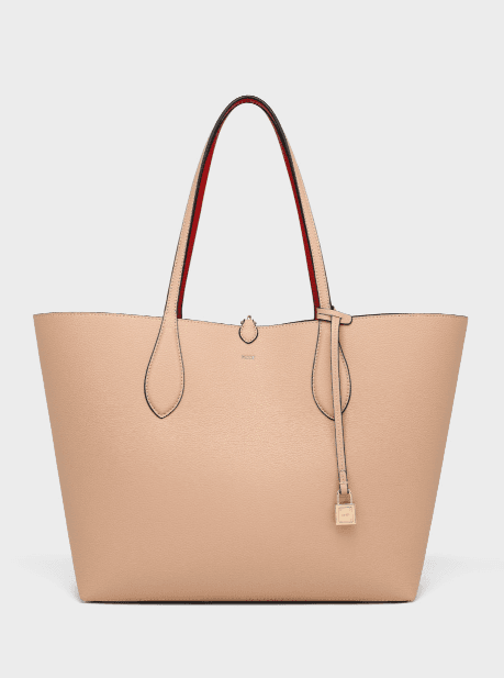 Bolsa Fiore F8241 Dupla Face + Necessaire Nude/Vermelho