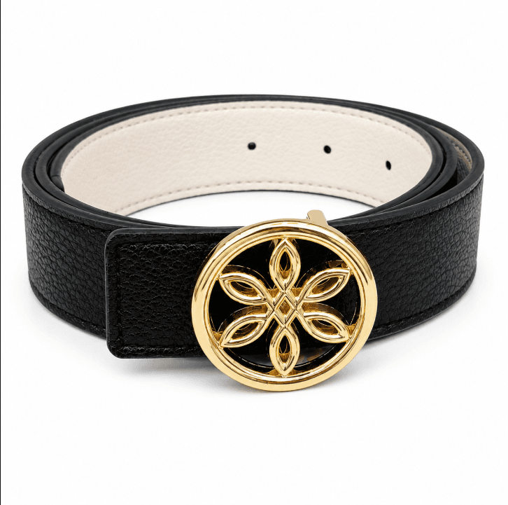 Cinto Unisex Fiore B0803BL Preto/Branco