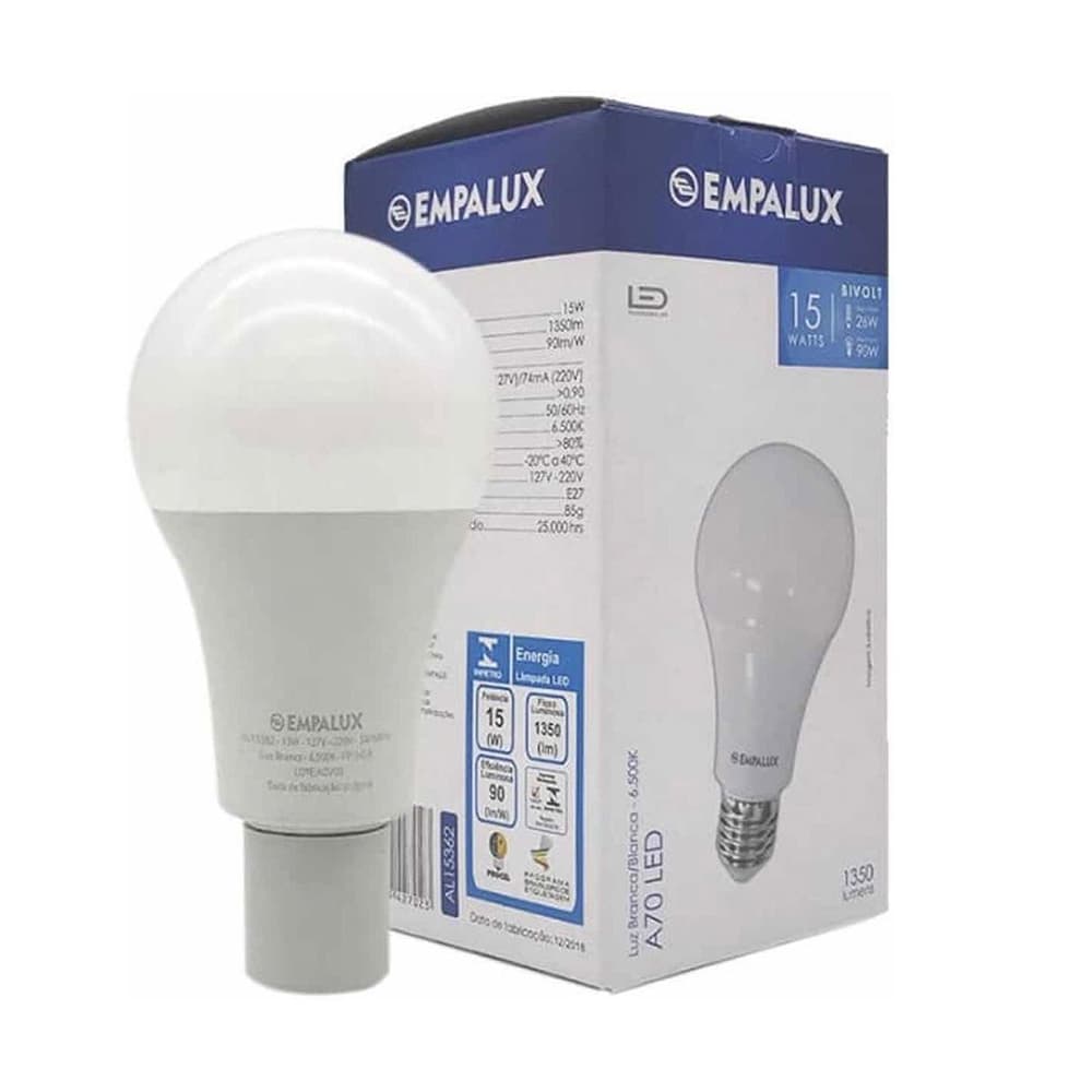 Lâmpada LED Empalux 15362 15W Bivolt Luz Fria