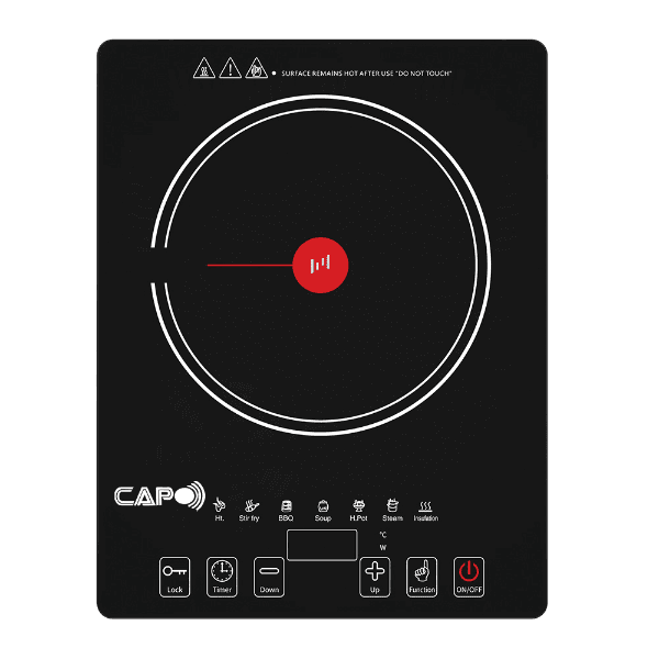 Fogareiro Elétrico Infravermelho Capo Eg-668 2100W 220-240V ~ 50/60Hz Preto
