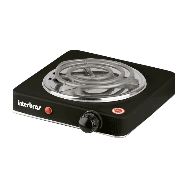 Fogareiro Elétrico Interbras C20PY 1 Boca 1000W 220V Preto