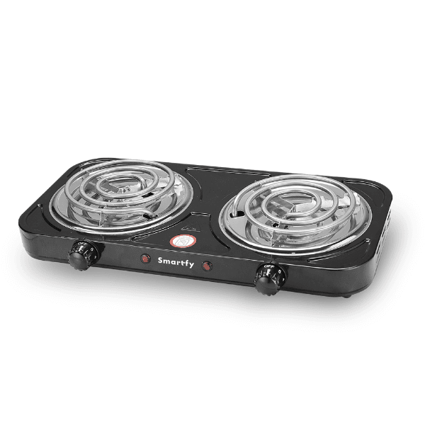 Fogão Elétrico Smartfy FG03B 2 Bocas 2000W 110V ~ 60Hz Preto