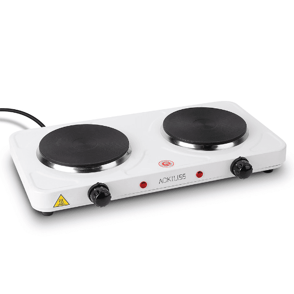 Fogareiro Elétrico Portátil Ackiliss Acl-8020A 1000W 220V Branco