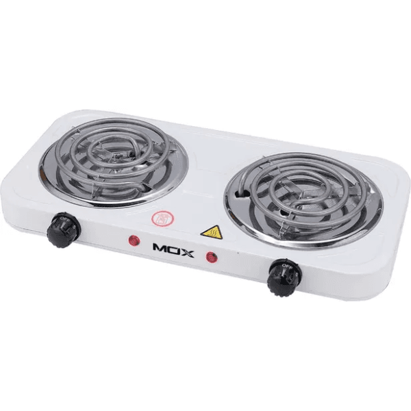 Fogareiro Fogão Portátil Elétrico Mox Mo-Hp241 2 Bocas 2000W 220V Branco