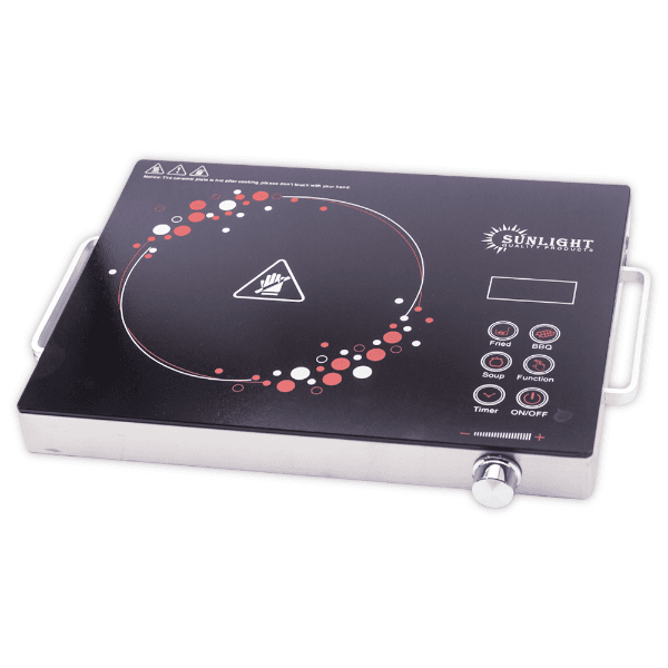 Fogareiro Portátil Elétrico Sunlight S2223 Infravermelho 2500W 220V ~ 50Hz Preto