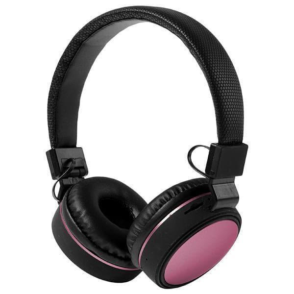 Fone de Ouvido Bluetooth Kd20 Wireless Arco Fm MP3 Preto/Rosa