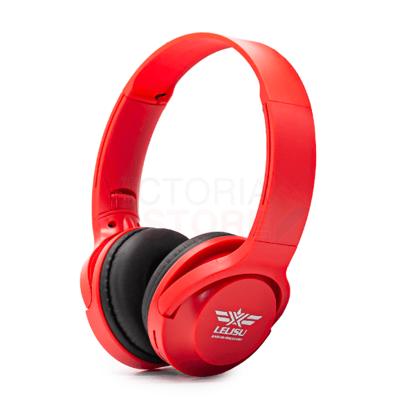 Fone de Ouvido Bluetooth Lelisu Ls-212 Stereo Headphone Vermelho