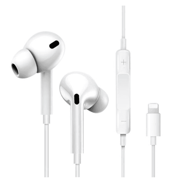 Fone de Ouvido com Fio Geral Jh-4A Lightning Branco