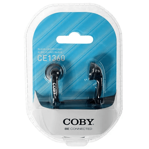 Fone de Ouvido Coby Ce1360 3.5Mm 1.2 Metros Preto