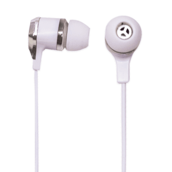 Fone de Ouvido com Fio Cy-075 Stereo Earphone Aux 3.5Mm Branco