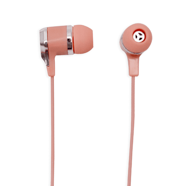 Fone de Ouvido com Fio Geral Cy-075 Stereo Earphone Aux 3.5Mm Rosa