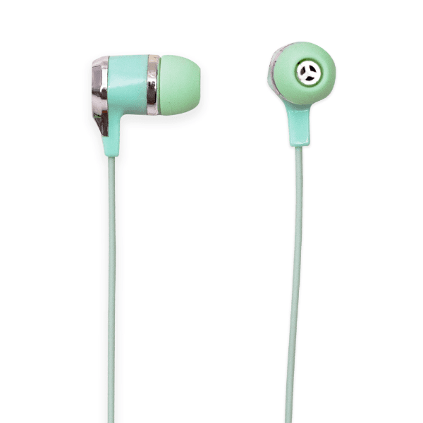 Fone de Ouvido com Fio Geral Cy-075 Stereo Earphone Aux 3.5Mm Verde Claro