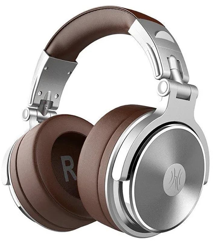 Fones de Ouvido OneOdio Studio Pro 30 DJ Headphones Prateado/Marrom