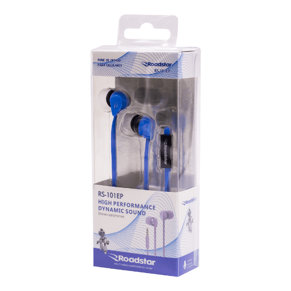 Fone de Ouvido com Fio Roadstar Rs-101EP P2 Azul