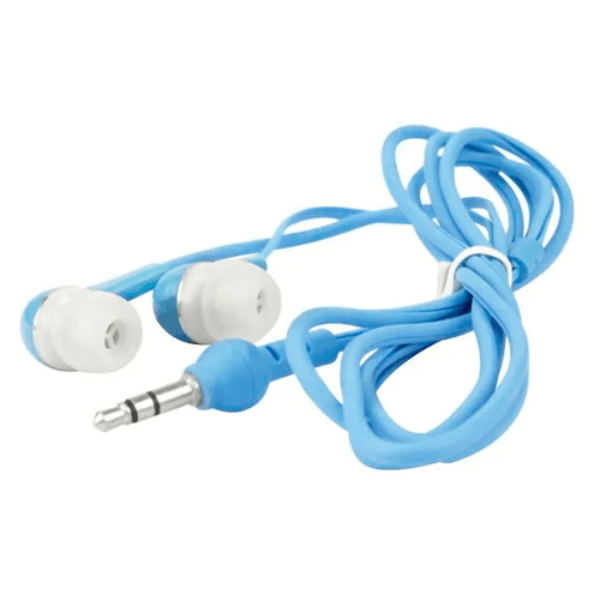 Fone de Ouvido com Fio Stereo Headphone Ms-5V / P2 - Azul Claro