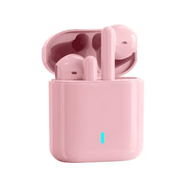 Fones de Ouvido Estéreo Sem Fio Keen V77 com Bluetooth Rosa