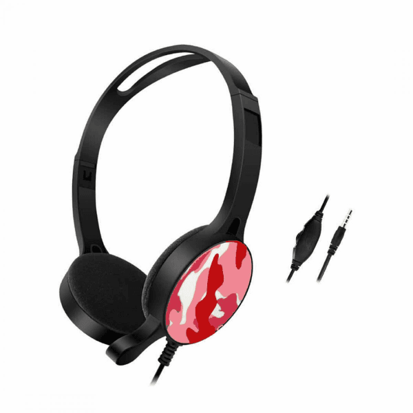 Fone de Ouvido Gamer Geral Gm-011 3.5Mm Preto/Camuflado Vermelho
