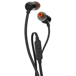 Fone de Ouvido JBL Tune T110 Com Fio Preto