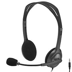 Fone de Ouvido Logitech H111 Stereo Com Fio Preto
