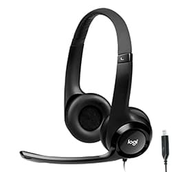 Fone de Ouvido Logitech H390 Stereo Com Fio Preto