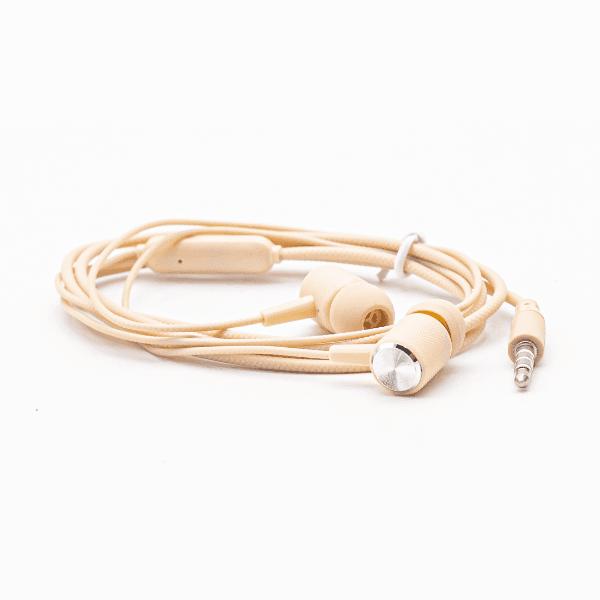 Fone de Ouvido Luo Lu-A04 Conector 3.5Mm Bege