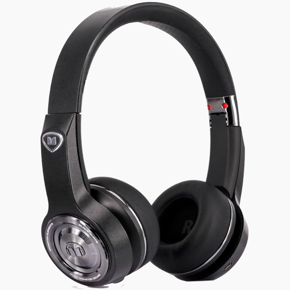 Fone de Ouvido Bluetooth Monster Mh Elmt On Bk BT Ww Preto