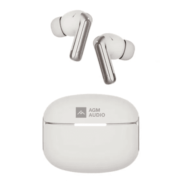 Fones de Ouvido Sem Fio Agm Buds 8 Com Bluetooth / Ipx4 - Bege