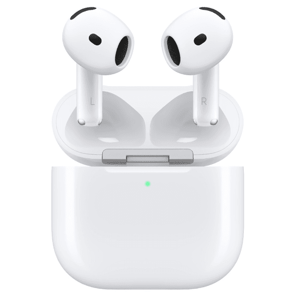 Fones de Ouvido Sem Fio Apple AirPods 4 MXP93ZM/A com MagSafe Charging Case Branco