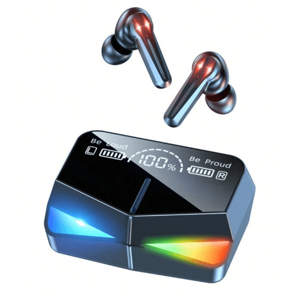 Fone de Ouvido Sem Fio Damax M28 com Bluetooth 5.3 - Preto