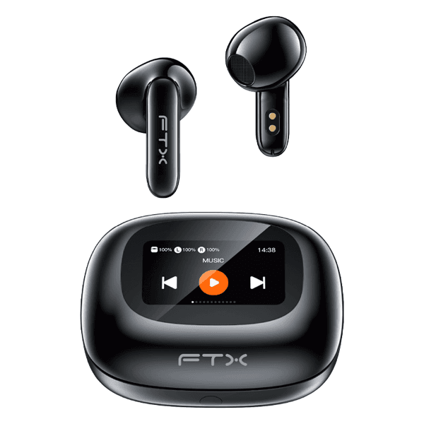 Fones de Ouvido Sem Fio Ftx E97L-Bk Com Bluetooth 6.0 / Microfone / Touch / Ipx6 - Preto