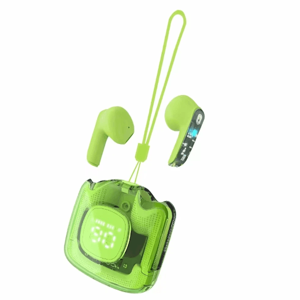 Fones de Ouvido Sem Fio Keen Earphones Y12 Com Bluetooth V5.3 Verde Claro