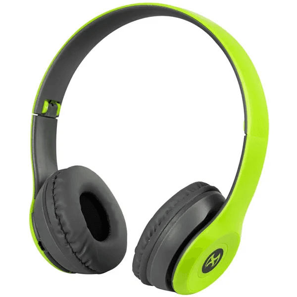 Fones de Ouvido Sem Fio Mox Mo-F900 Com Bluetooth / Aux / Fm - Cinza/Verde
