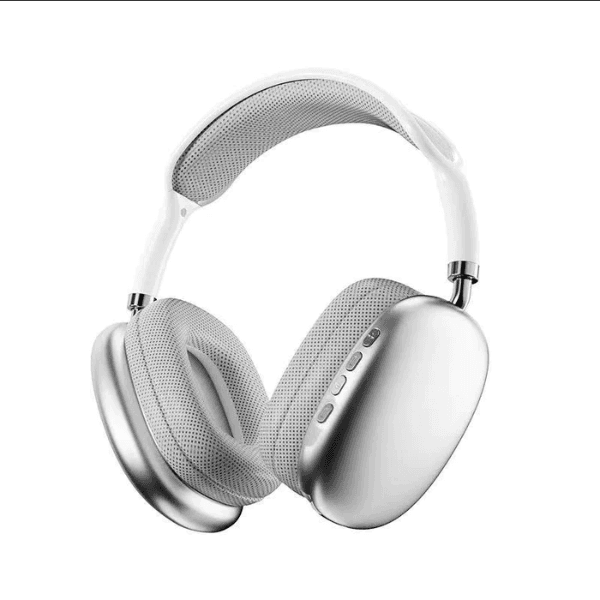 Fone de Ouvido Sem Fio P9 Pro Max Bluetooth Branco/Cinza