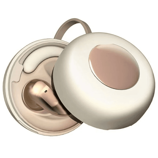 Fones de Ouvido Sem Fio Pure Pass Yx38 Tws Bluetooth Bege Dourado