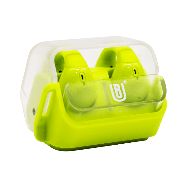 Fones de Ouvido Sem Fio Ur Hybrid Enc Sweet Guard J10 Bluetooth 5.2 Transparente/Verde Claro