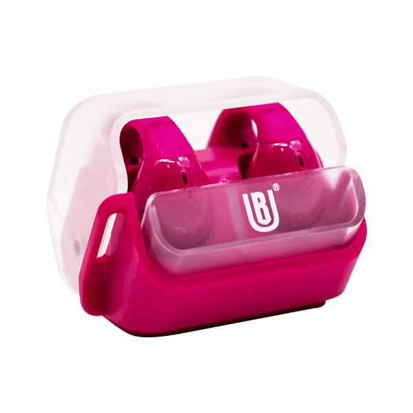 Fones de Ouvido Sem Fio Ur Hybrid Enc Sweet Guard J10 Bluetooth 5.2 Transparente/Vinho