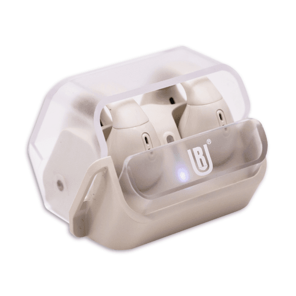Fones de Ouvido Sem Fio Ur Hybrid Enc J10 Com Bluetooth 5.2 Transparente/Bege