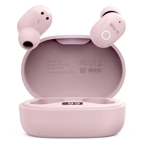 Fones de Ouvido G-Tide L32 Bluetooth Rosa