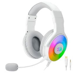 Fone Gamer Redragon H350W-RGB-1 Pandora 2 RGB Com Fio Branco