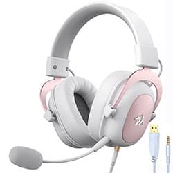 Fone Gamer Redragon H510W Zeus 2 Com Fio Branco