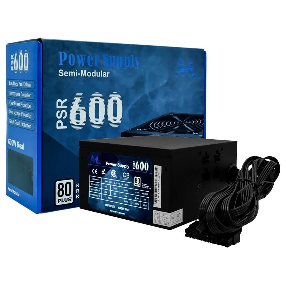 Fonte Mtek Psr600 600W 80 Plus
