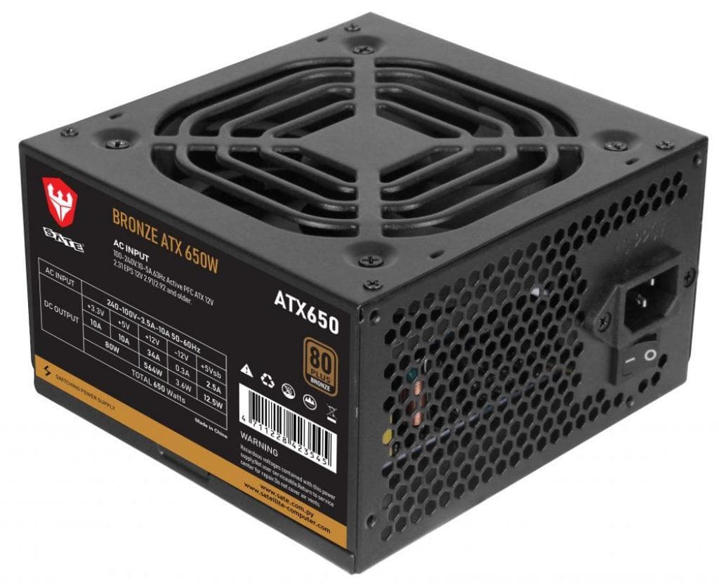 Fonte Satellite 650WBZ Bronze 80 Plus 650W