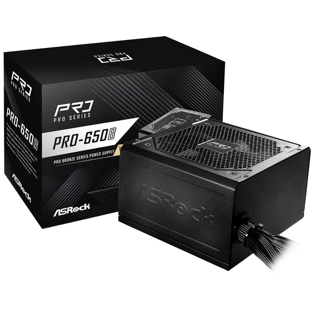 Fonte de Alimentação Asrock Pro-650B V2 80 Plus Bronze