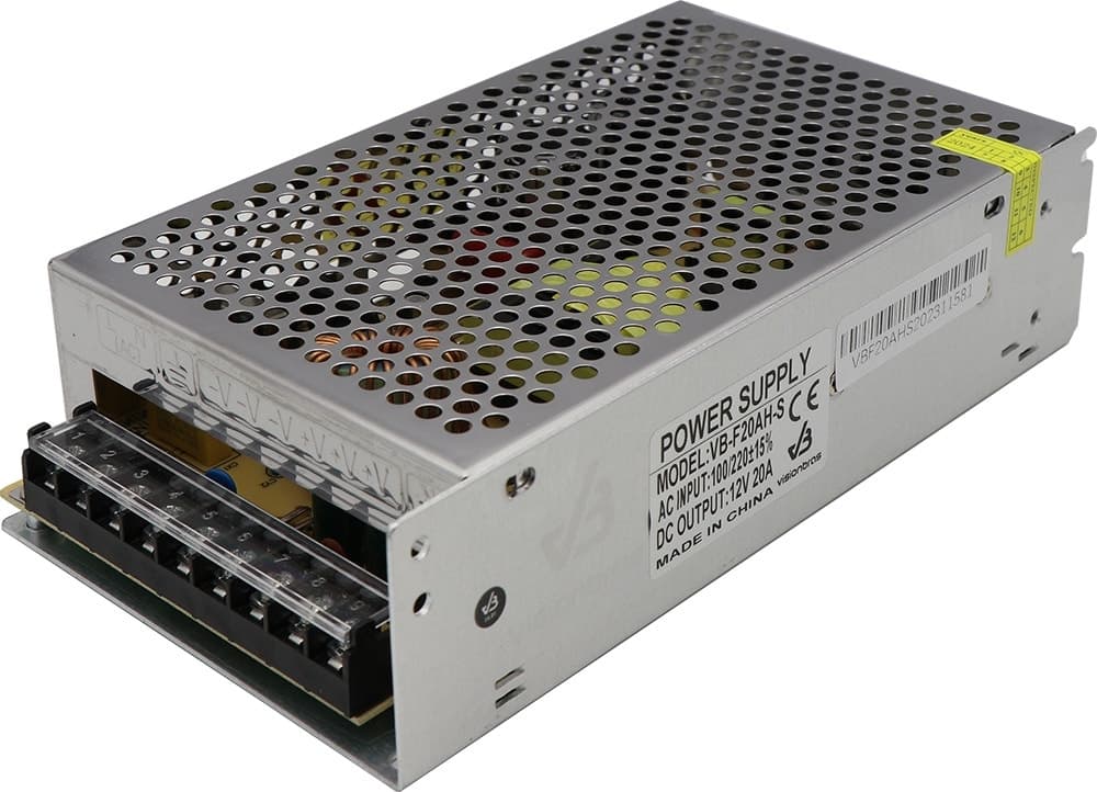Fonte de Alimentação Visionbras 12V 20Ah para Cctv Vb-F20AH-S (Bivolt)