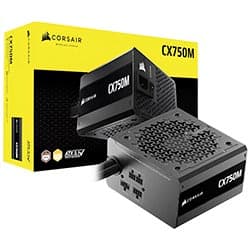 Fonte de Alimentação Corsair CX750M 750W Atx Semi Modular Cybenetics Bronze
