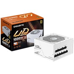 Fonte de Alimentação Gigabyte Gp-UD1000GM Pg5 Ice 1000W Atx Modular 80 Plus Gold Branco