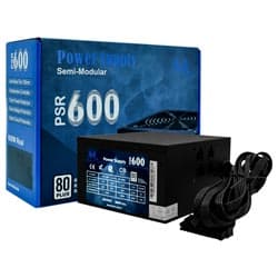 Fonte de Alimentação Mtek Psr-600 Real 600W Atx Semi Modular 80 Plus